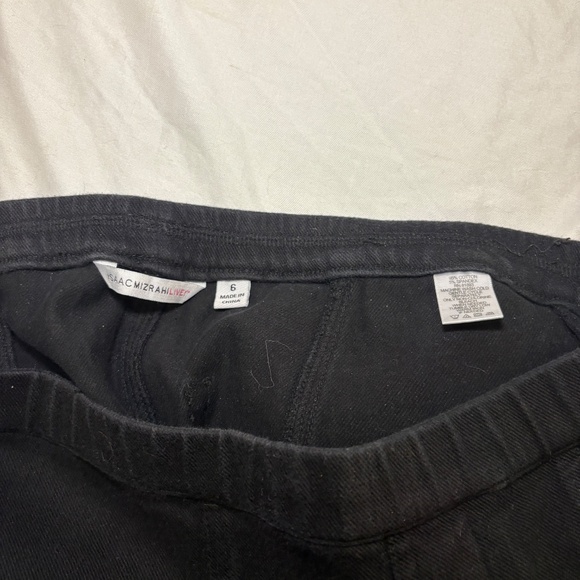 Isaac Mizrahi Live! Pull On Legging/Jeans with Pockets Black Size 6 RN81893 - Picture 9 of 10